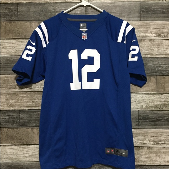 Nike On Field Indianapolis Colts Andrew Luck Football Jersey Youth XL Blue - Picture 7 of 7